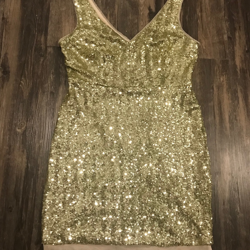 Gold Sequin Dress